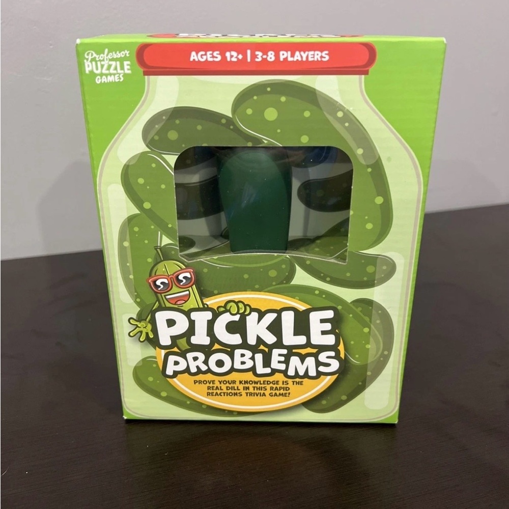 Professor Puzzle Games Pickle Problems Board Game — Green